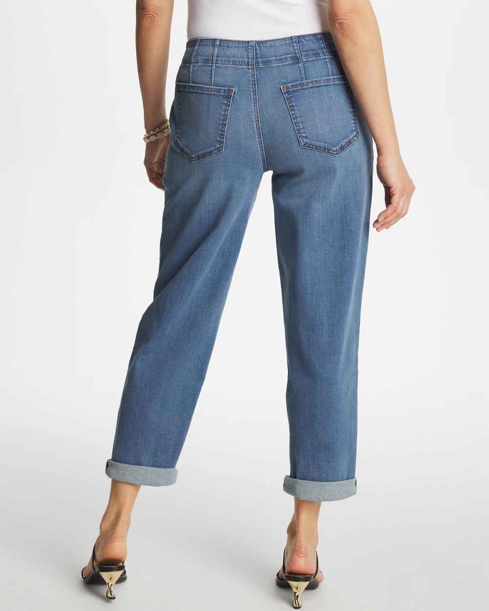 Pull-On Boyfriend Cropped Jeans | Chico's